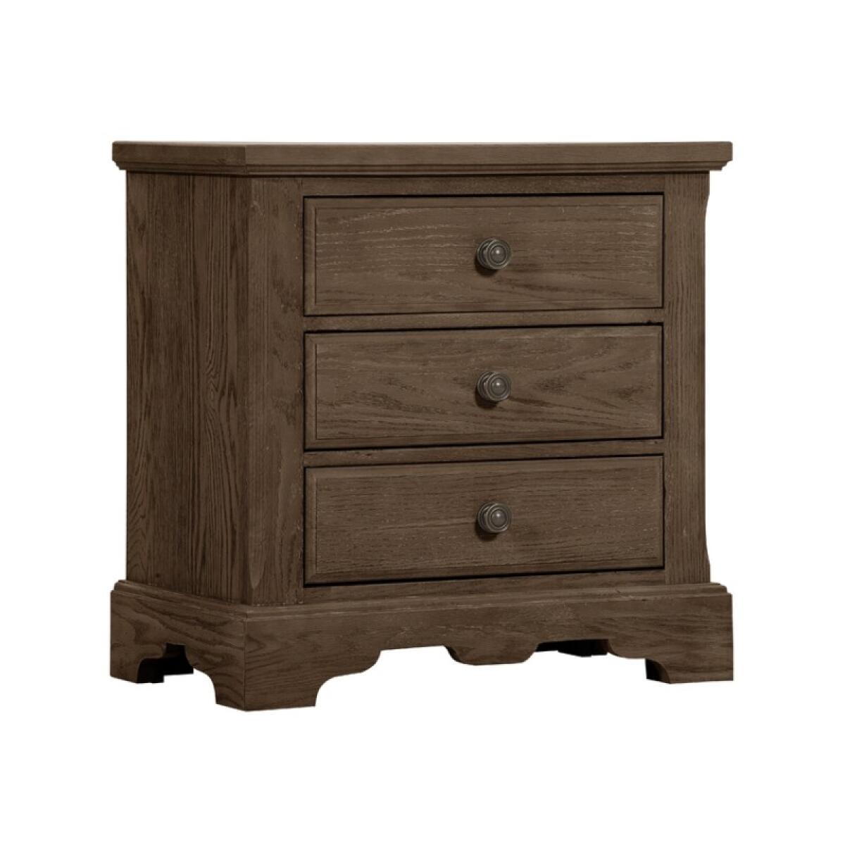 Heritage NIGHT STAND – 3 DRAWER Nightstands Brown 2 Heritage NIGHT STAND – 3 DRAWER Nightstands Brown 2