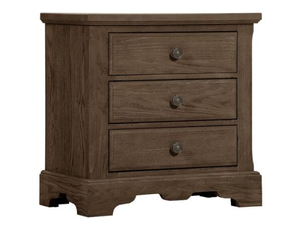 Heritage NIGHT STAND – 3 DRAWER Nightstands Brown