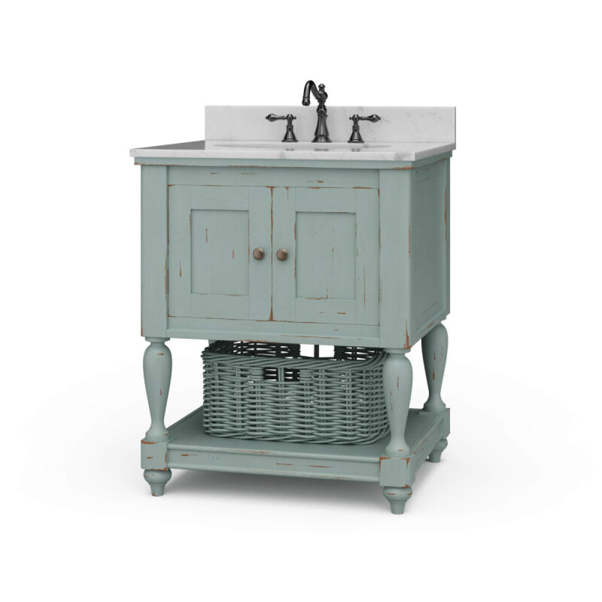 de2b43e30584a9f2b7647d4c28f919bc Jefferson Single Vanity W/ Sink & Marble Top - Image 1