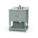 Jefferson Single Vanity W/ Sink & Marble Top