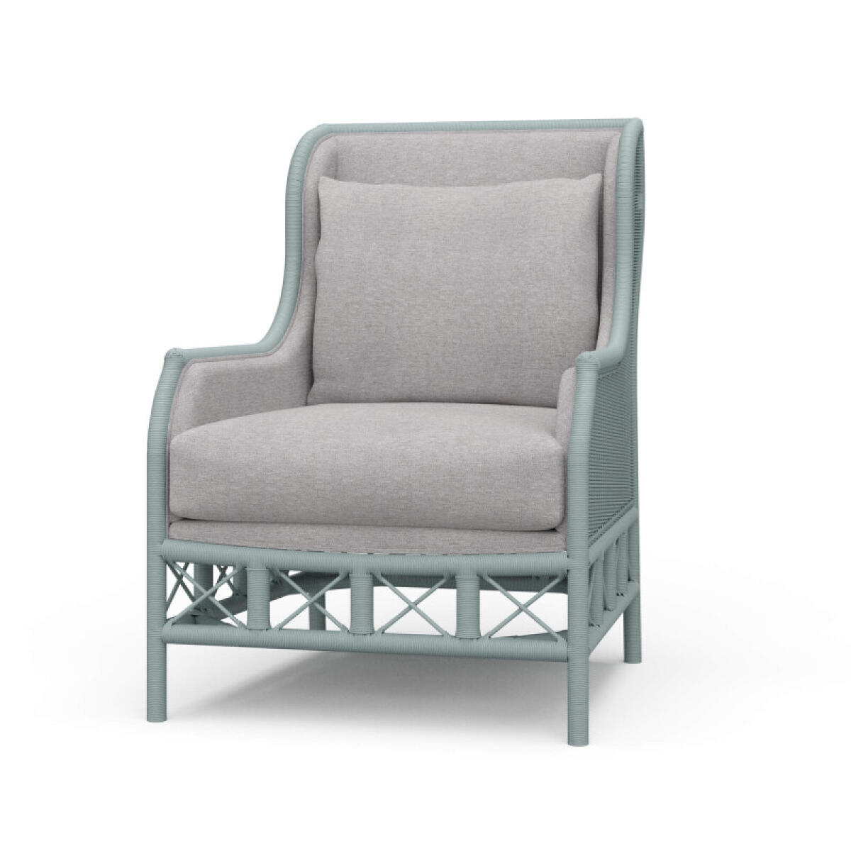 de83e20ecf1c7792079cd55ff5dd6582 Hampton Rattan Wing Chair - Image 1