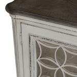 Magnolia Manor TV Console Entertainment Stands Antique White & Weathered Bark 19