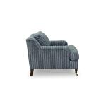 Stockten Indigo English Arm Chair with Casters - Image 3