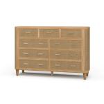 Lexington 9 Drawer Dresser W/ Rattan - Image 4