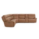 Fletcher Leather Power Reclining Sectional - Image 6