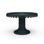 Scalloped Round Rattan Dining Table 48''