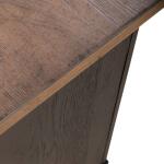 Americana Farmhouse Bedside Chest w/ Charging Station – Black Nightstands Brown 33