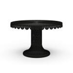 Scalloped Round Rattan Dining Table 48''