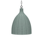Hampton Rattan Pendant Small Lighting Blue 13