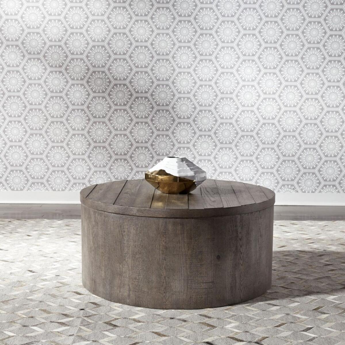 Modern Farmhouse Drum Cocktail Table Cocktail & Coffee Tables Cocktail & Coffee Tables 2 Modern Farmhouse Drum Cocktail Table Cocktail & Coffee Tables Cocktail & Coffee Tables 2