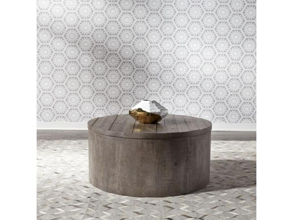 Modern Farmhouse Drum Cocktail Table Cocktail & Coffee Tables Cocktail & Coffee Tables