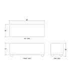 Luna Ottoman Ottomans & Poufs Arctic 10