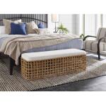 Getaway Coastal Living Home Collection Rattan Bench