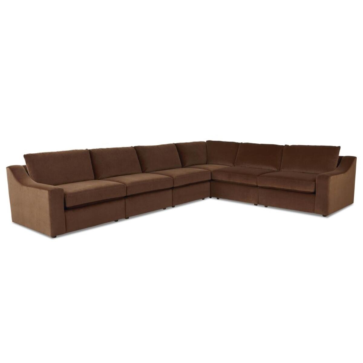 e09bfc2038b48f28c43217bba27e9902 Blake Slope Arm Modular L-Shaped Sectional - Image 1
