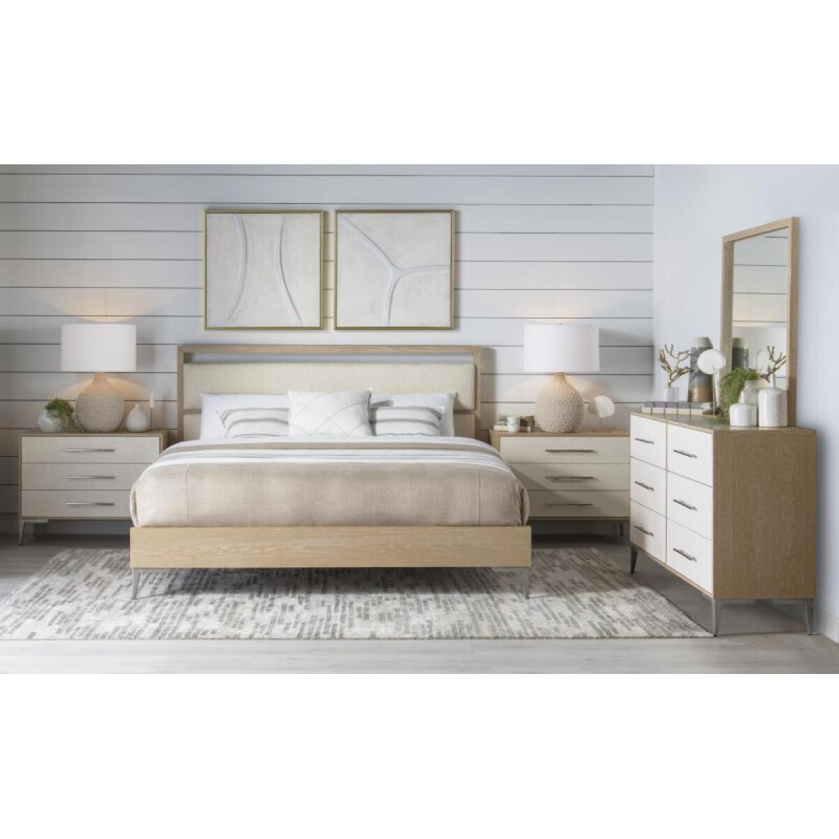 e0b47df70c63d264a7f897f540d81cf8 Complete Upholstered Bed King 6/6 - Image 1