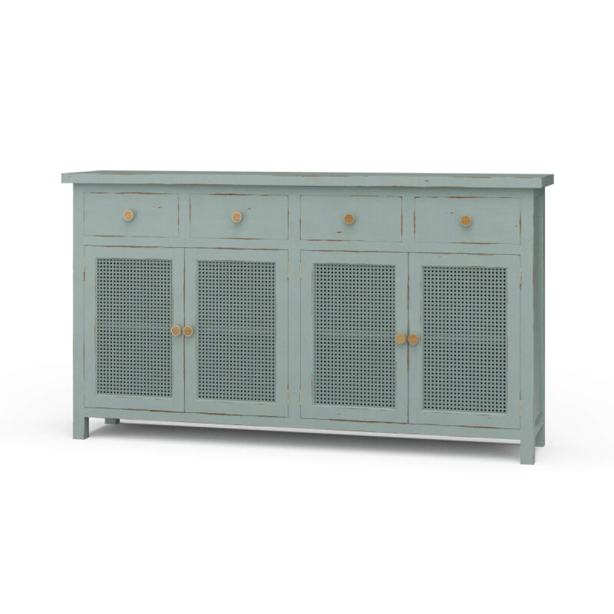 e0d87d6d828cf16a9da81d5f6943eca1 Aldren Rattan Sideboard - Image 1