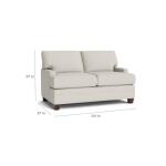 Carolina Track Arm Loveseat with T-Cushion - Image 3