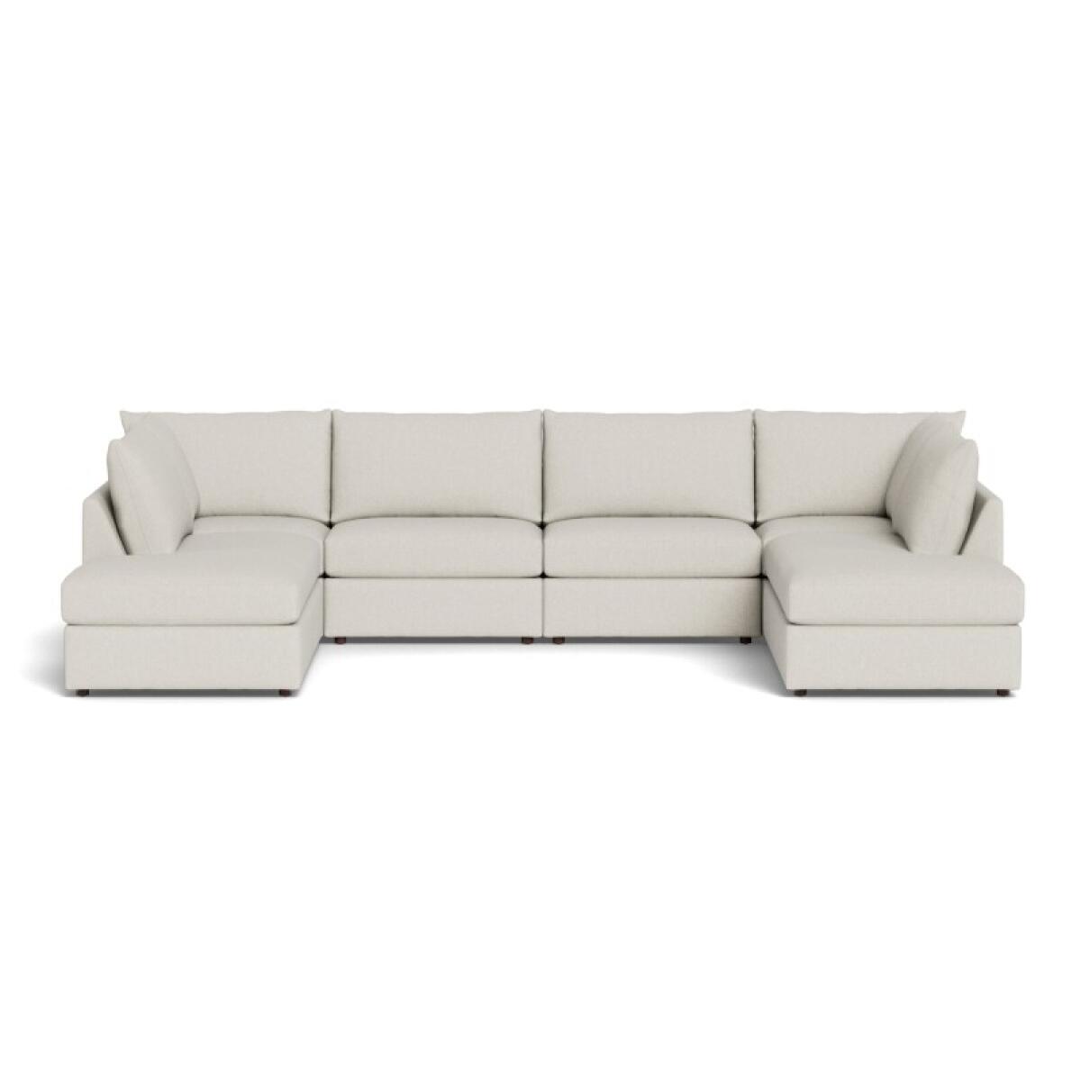 e0eb6b2226c867bb38536ee9554b89e8 Beckham Bumper Modular U-Shaped Sectional - Image 1