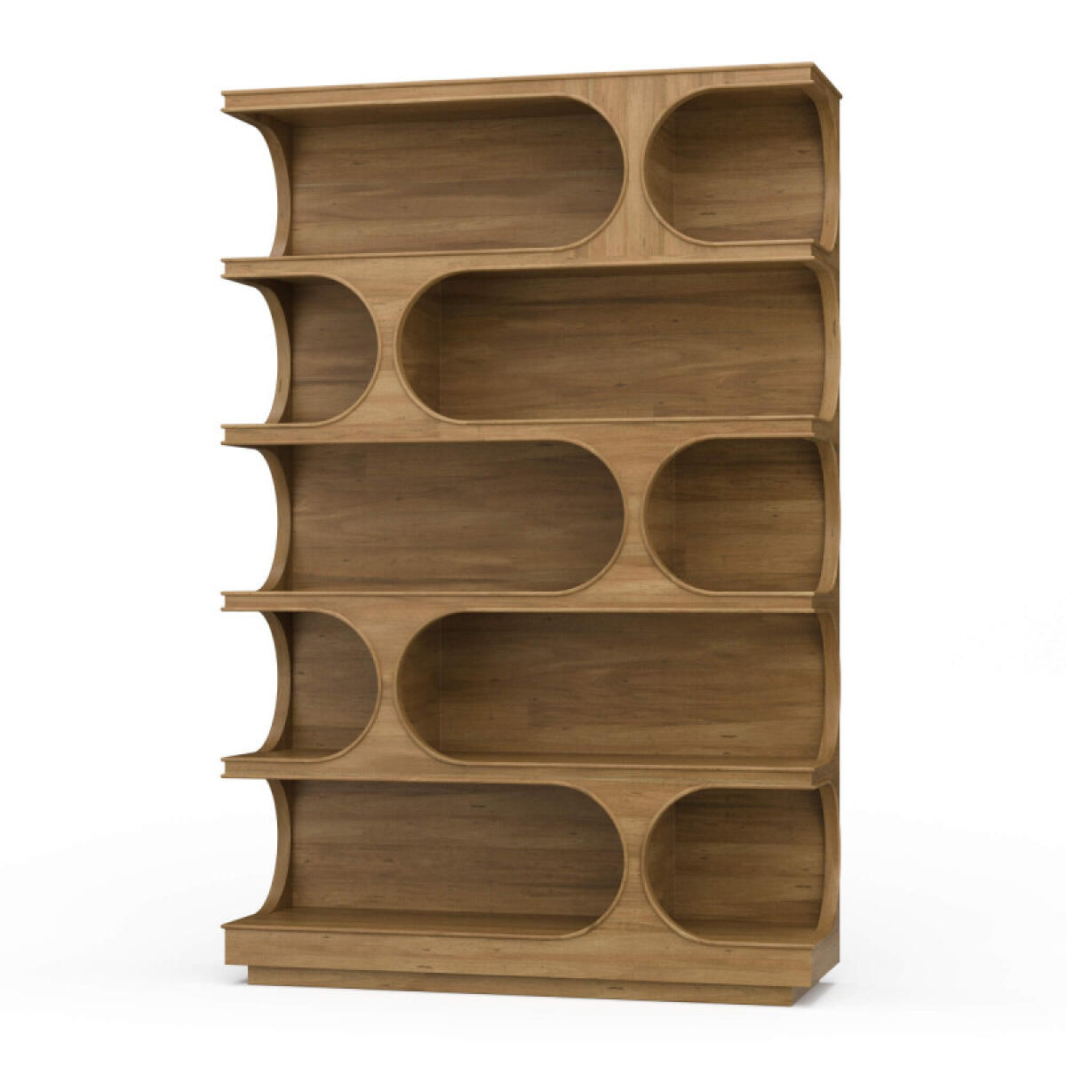 e101c22a3d9e40b17b0ca15a387e12ea Vannes Crescent Bookcase - Image 1