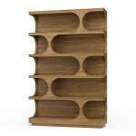 Vannes Crescent Bookcase