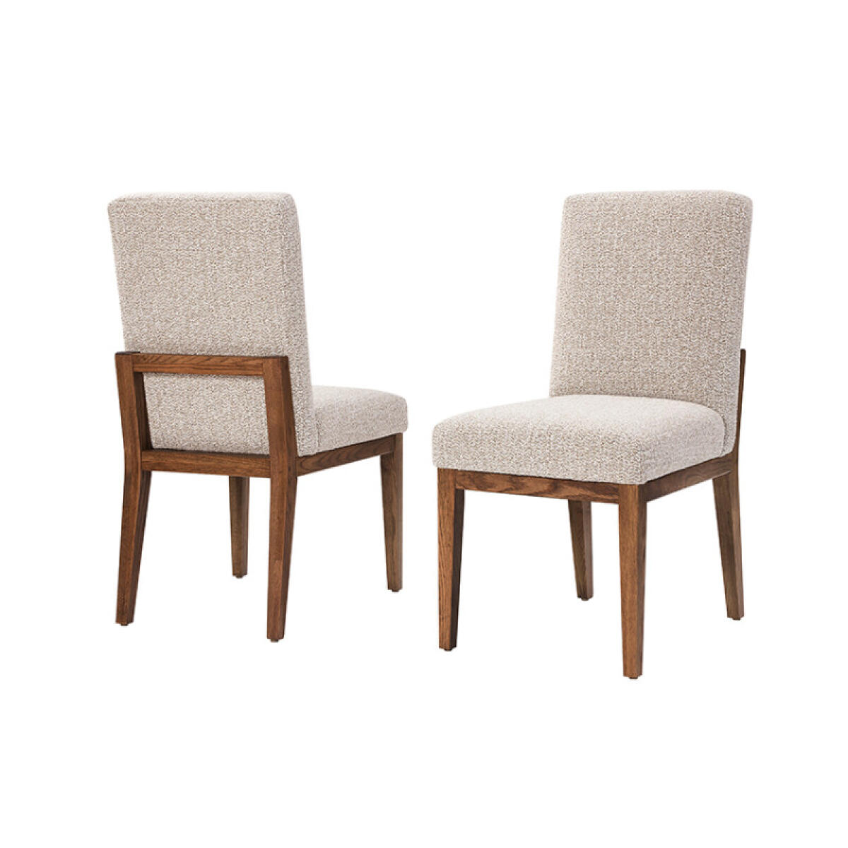 e101fcecd14cae27b0c9d58793244277 Dovetail Dining UPHOLSTERED SIDE CHAIR GREY FABRIC - Image 1