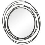 Whirlwind Round Mirror, Black Mirrors Black 14