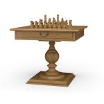 Gloucester Chess Table W/ Drawer