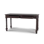 Console Desk W/ Barley Twist Leg Desks Blue 18