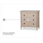 Kelly 3 Drawer Bedside Table - Image 2