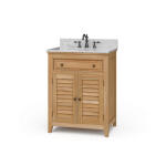 Shutter Vanity W/ Sink & Marble Top