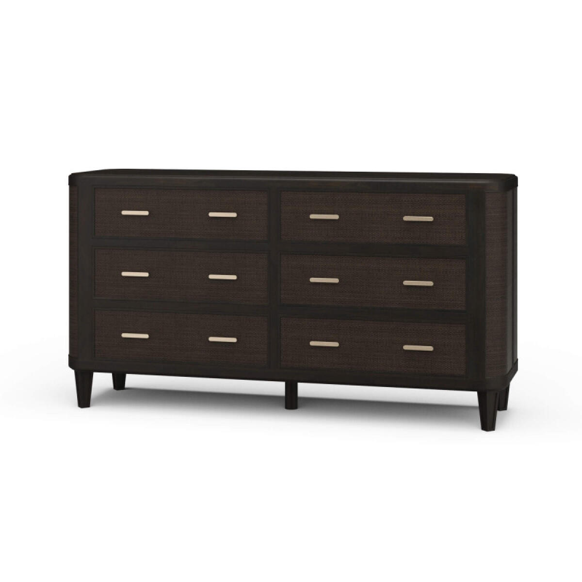 e15be9cfe97fe0237ea2a8239ecc7267 Lexington 6 Drawer Dresser W/ Rattan - Image 1