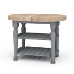 Farmhouse Butcher Block Kitchen Island - Image 2