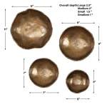 Lucky Coins Indoor-outdoor Metal Wall Decor, Brass, S/4 - Image 11