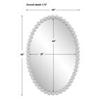Serna Oval Mirror, White - Image 7