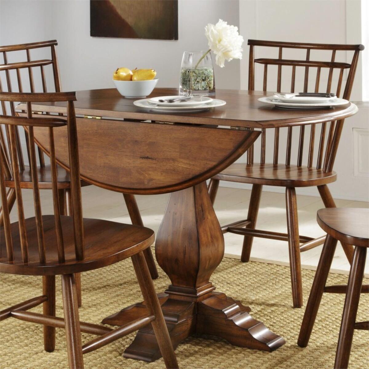 Creations Drop Leaf Pedestal Table Base Dining Table Bases Brown 2 Creations Drop Leaf Pedestal Table Base Dining Table Bases Brown 2