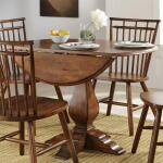 Creations Drop Leaf Pedestal Table Base Dining Table Bases Brown 6