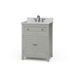 Shutter Vanity W/ Sink & Marble Top