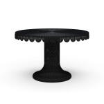 Scalloped Round Rattan Dining Table 48''