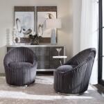 Crue Swivel Chair, Gunmetal - Image 3