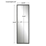 Serna Tall Mirror, Black - Image 7