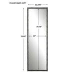 Serna Tall Mirror, Black - Image 7