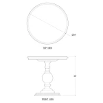 Gloucester Lamp Table - Image 3