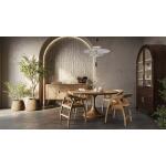 Pierre Mid Century Buffet/media W/ Raffia - Image 2