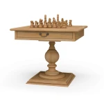 Gloucester Chess Table W/ Drawer