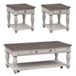 Magnolia Manor 3 Piece Set (1-Cocktail 2-End Tables) - Image 3