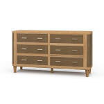 Lexington 6 Drawer Dresser W/ Rattan