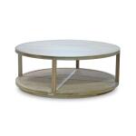 Cohan Round Coffee Table W/ Rattan - Image 4