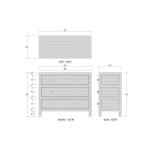 Kagu 3 Drawer Dresser W/ Rattan - Image 9