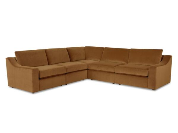Blake Slope Arm Modular L-Shaped Sectional Sectionals Bassett Furniture