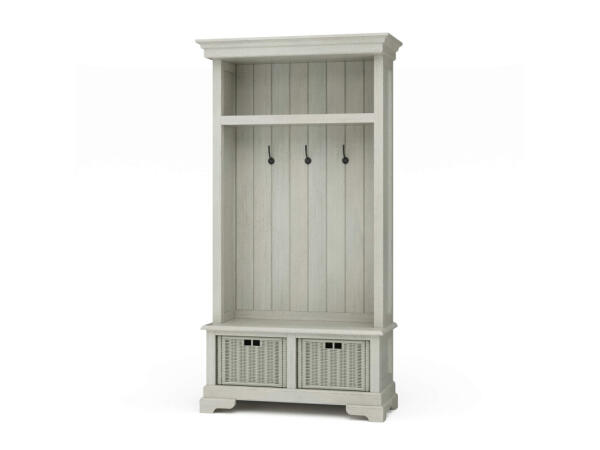 Homestead Hallstand W/ Rattan Baskets Entertainment Stands Bramble